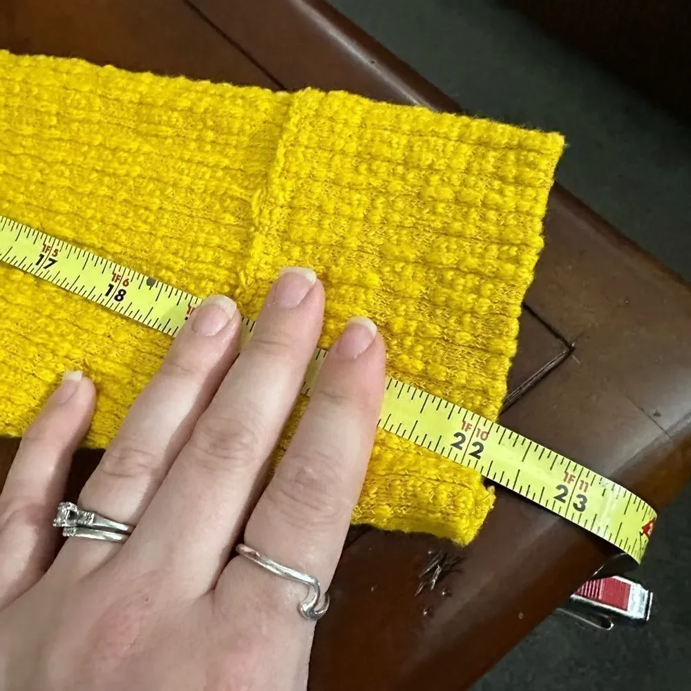 Two by Vince Camuto Ladies' Button Cardigan Size  Mustard Yellow Large NWOT